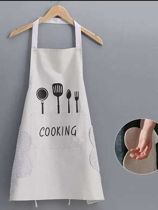 Fork And Letter Graphic Apron