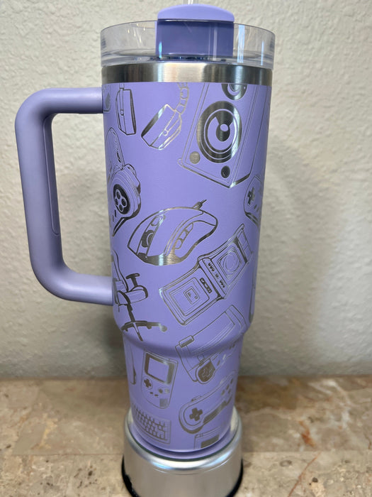 40 Oz Gaming Themed Console Artwork Stainless Steel Tumbler