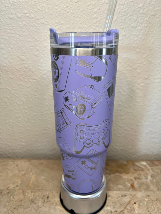 40 Oz Gaming Themed Console Artwork Stainless Steel Tumbler