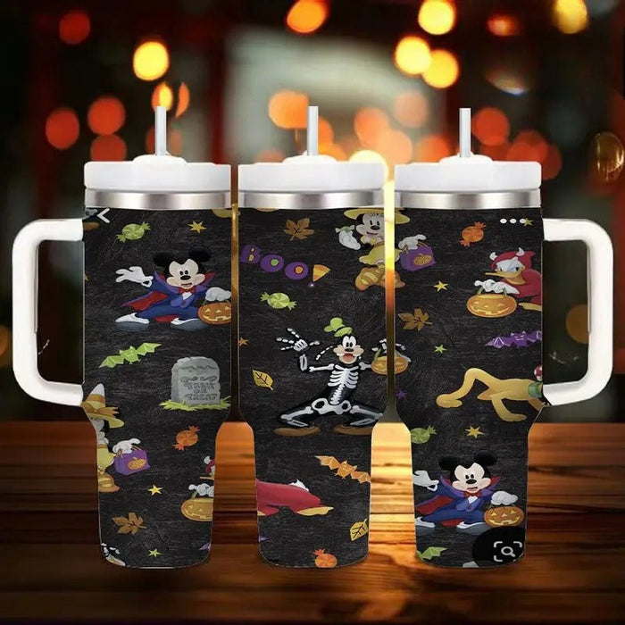 Halloween Mickey Mouse Team Printed Insulated Tumbler