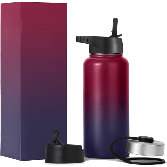 Insulated Thermos Sports Water Bottle