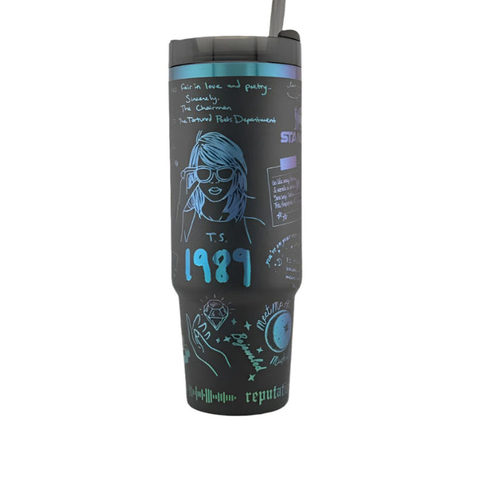 Midnight Themed 40 Oz Tumbler With Handle