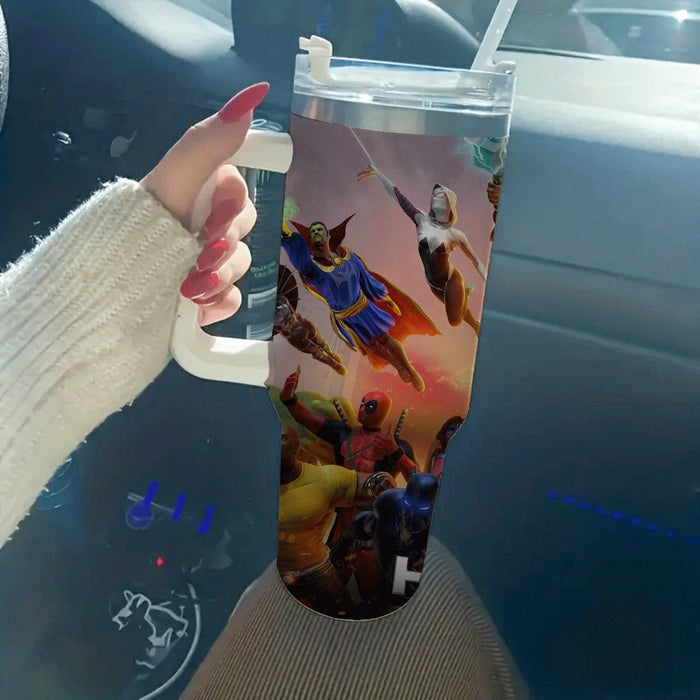 Movies Superheroes Printed Insulated Tumbler