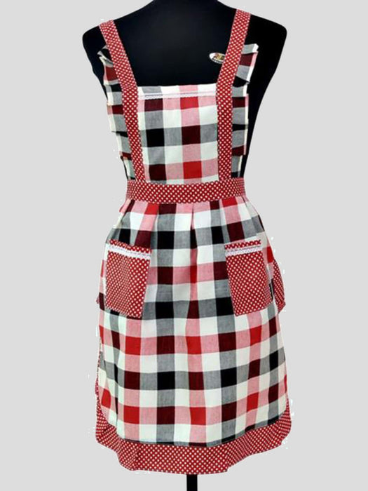 Plaid Antifouling Random Apron