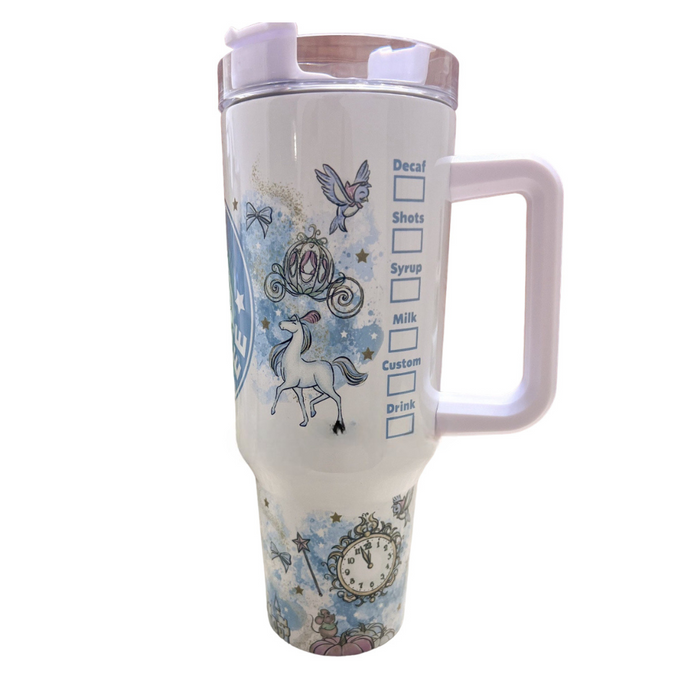 Glass Slipper Princess 40 oz Travel Mug Magic Park Princess Tumbler