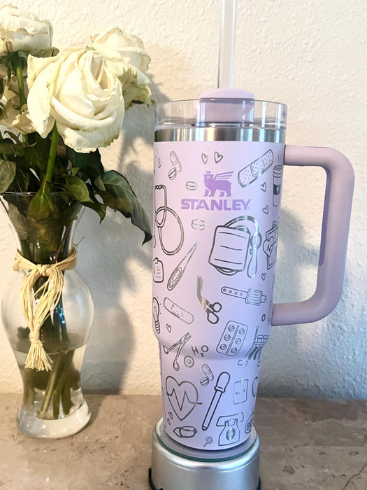 Profession Inspired Insulated Tumbler With Handle