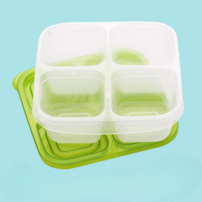 Reusable 4 Compartment Food Containers