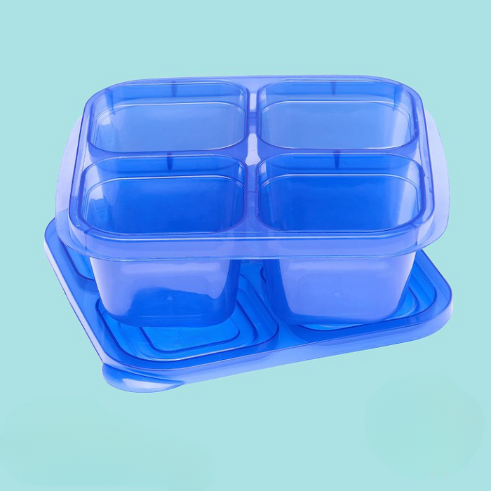 Reusable 4 Compartment Food Containers