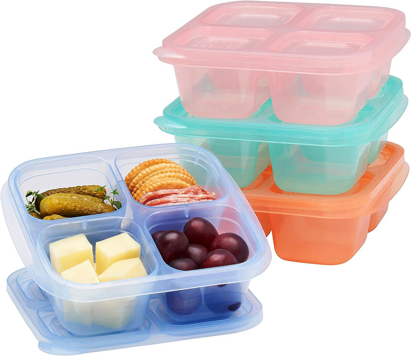 Reusable 4 Compartment Food Containers