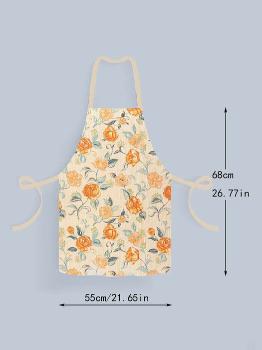 Rose Printed Apron