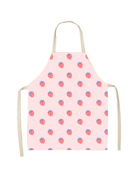 Strawberry Print Apron