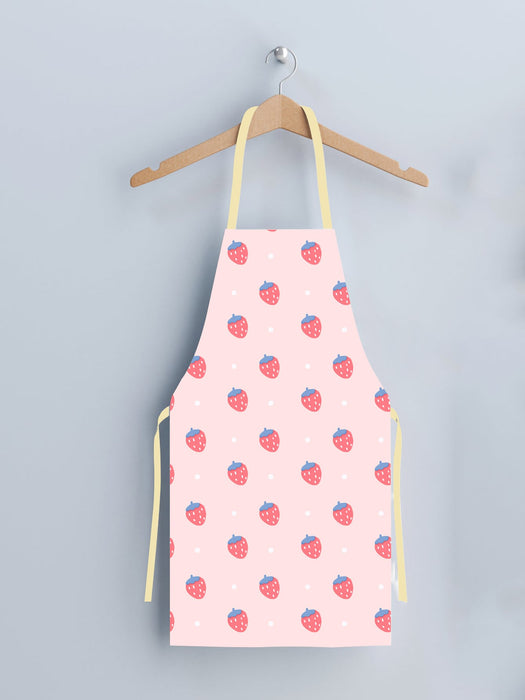 Strawberry Print Apron