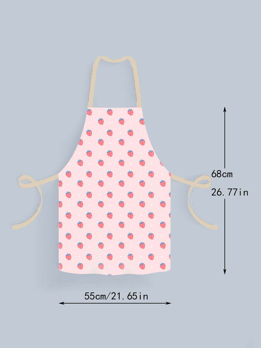 Strawberry Print Apron