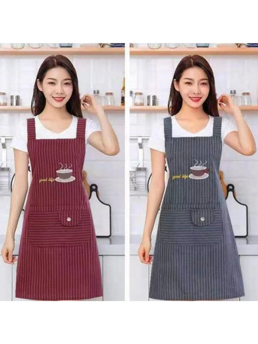 Striped Pattern Apron