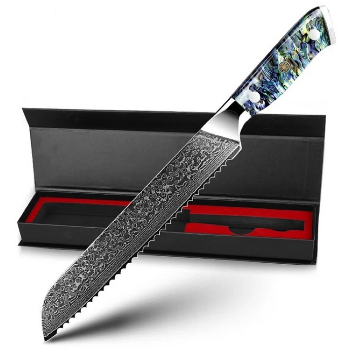 Chef Kitchen Knife With Abalone Shell Handle