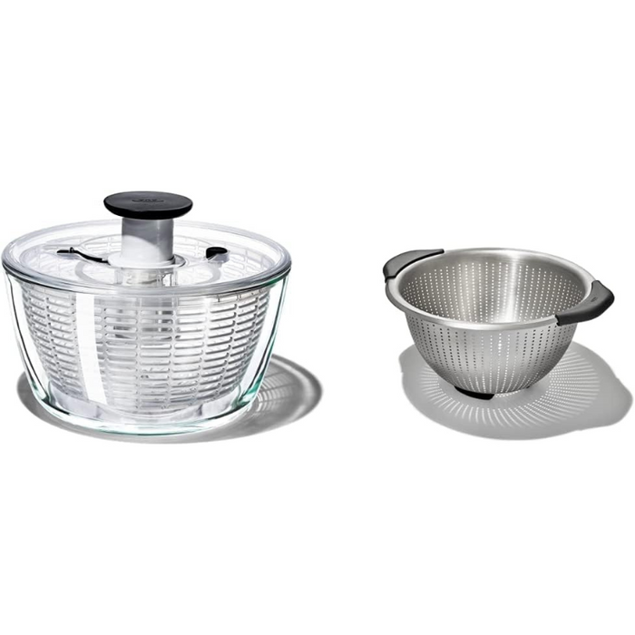 Glass Salad Spinner For Kitchen