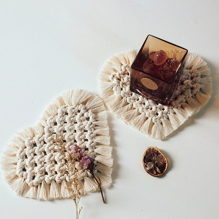 Macrame Design Cotton Braid Coaster