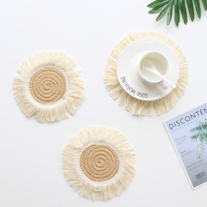 Macrame Design Cotton Braid Coaster