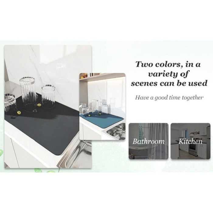 Anti-Slip Coffee Absorbent Kitchen Countertop Mat