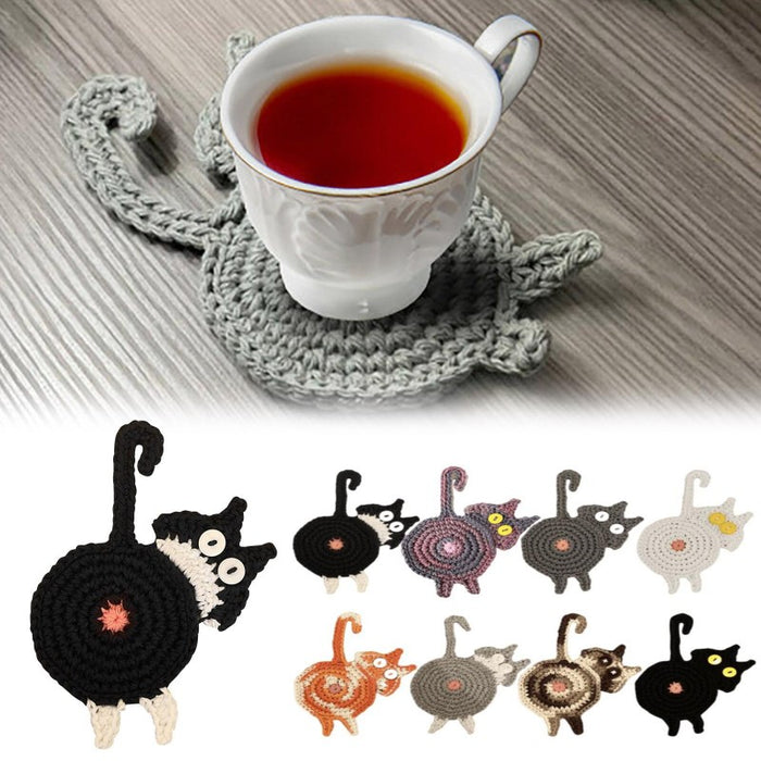 Cat Tea Coffee Durable Coaster