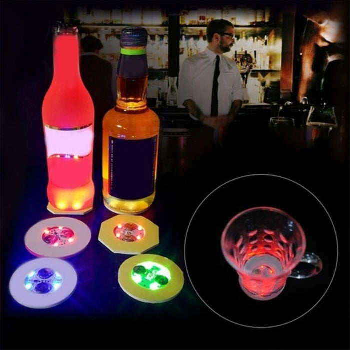 Luminous LED Sticker Cocktail Coaster