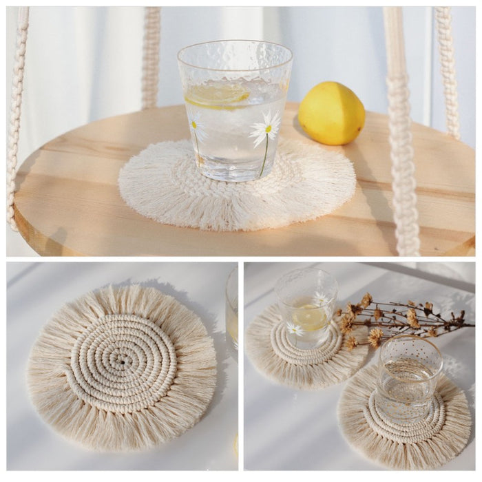 Macrame Design Cotton Braid Coaster