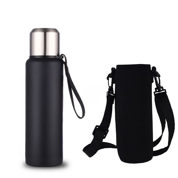 Stainless Steel Thermos Bottle With Bag