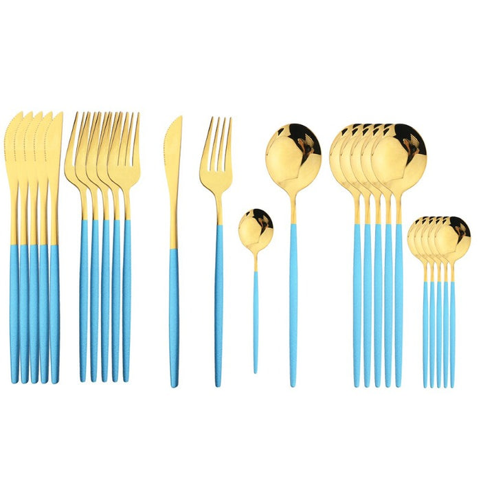 Golden Stainless Steel Cutlery Set