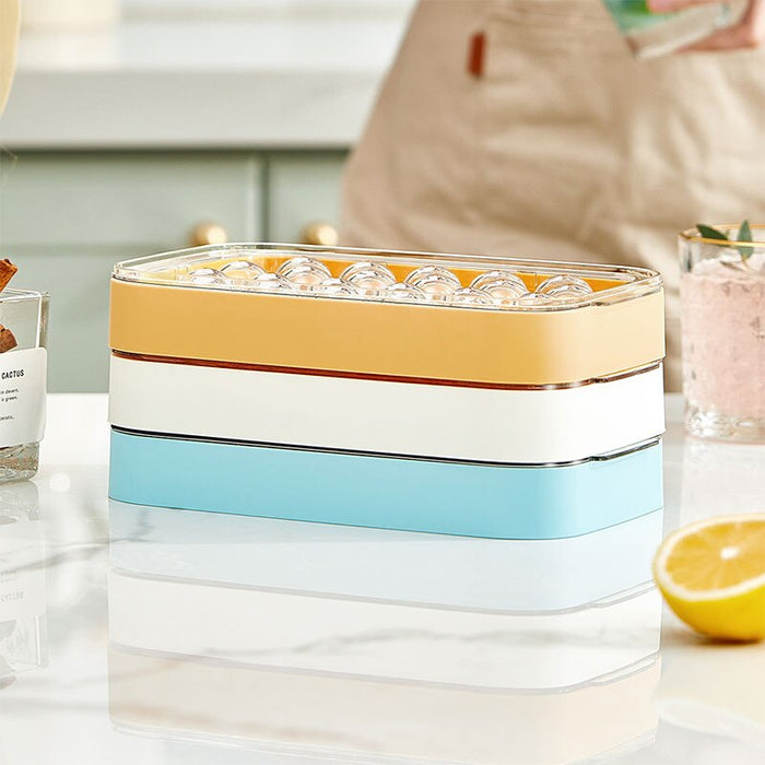 Round Ice Cube Storage Box