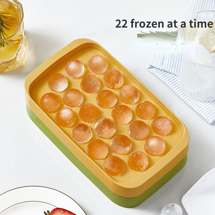 Round Ice Cube Storage Box