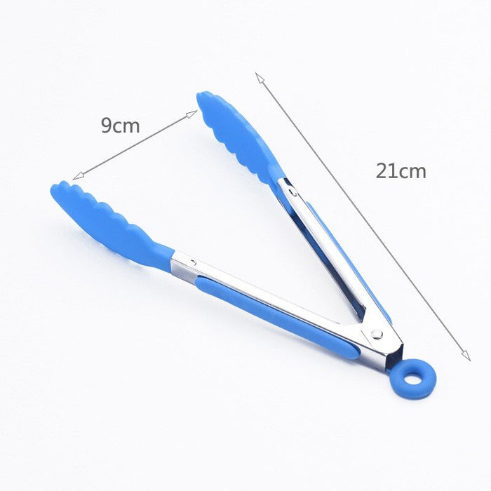 Silicone And Stainless Steel Food Tongs