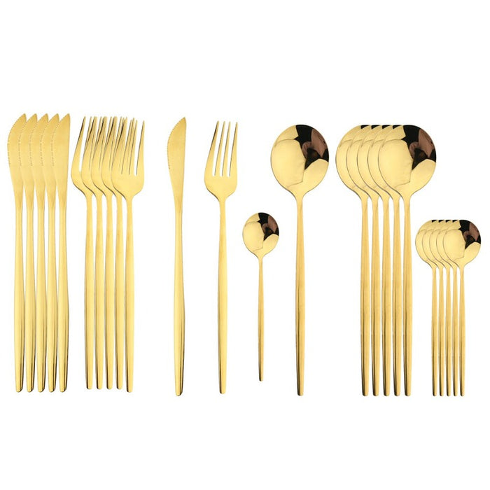 Golden Stainless Steel Cutlery Set