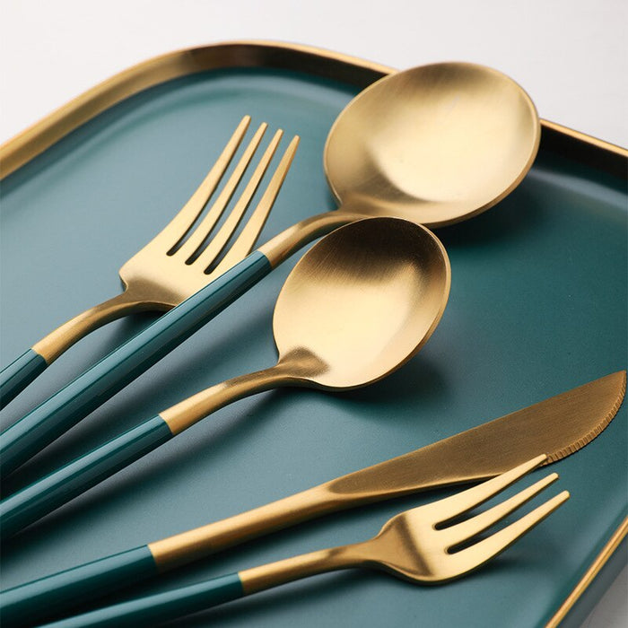 Gold Dinnerware Set