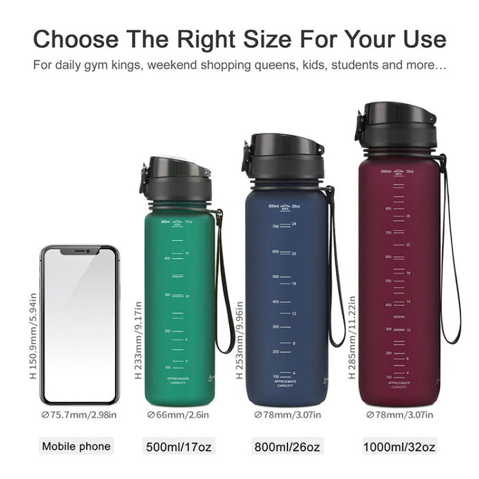 Portable Sports Water Bottle Drinkware