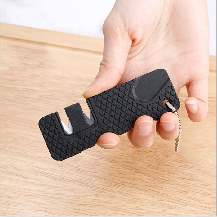 Double Sided Pocket Knife Sharpener Tool