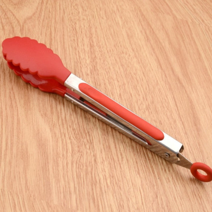 Silicone And Stainless Steel Food Tongs