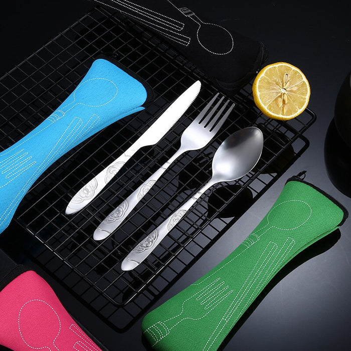 Portable Steel Cutlery Set