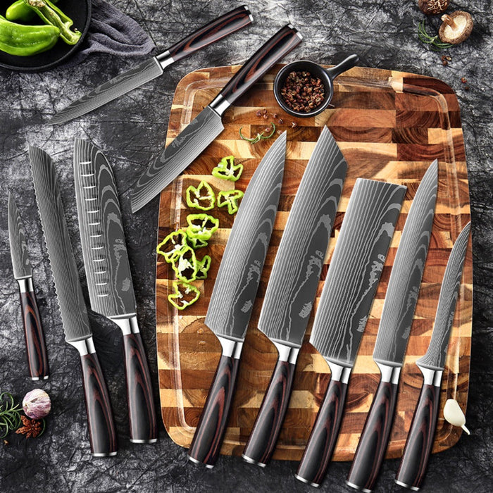 Kitchen Cleaver Slicing Utility Knife Set