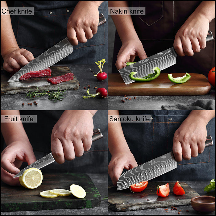 Kitchen Cleaver Slicing Utility Knife Set