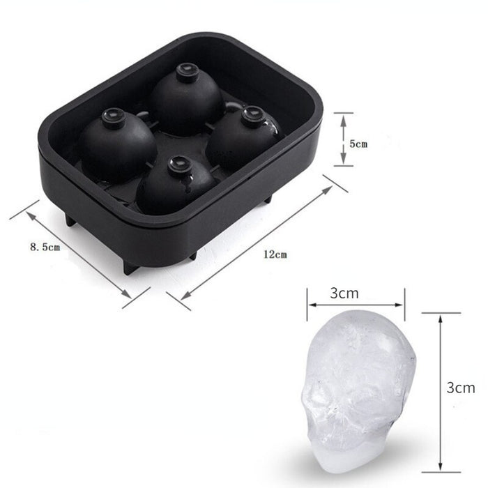 3D Skull Silicone Ice Cube Mold