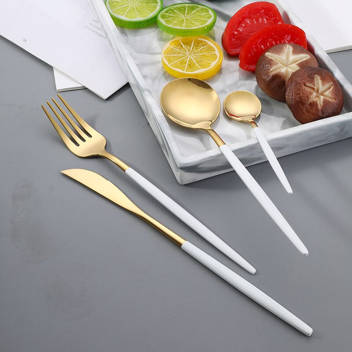 Gold Color Stainless Steel Cutlery Set