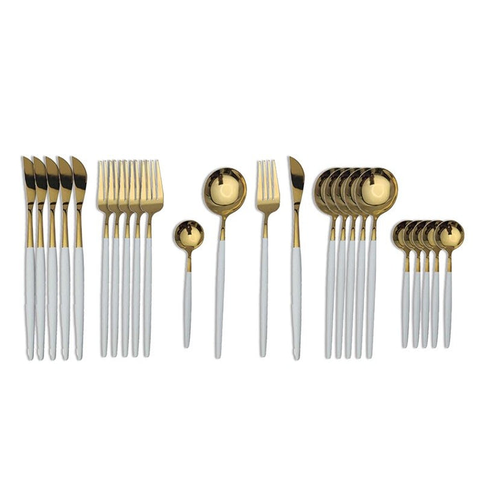 Golden Western Style Steel Cutlery