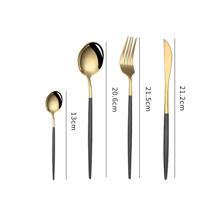 Golden Western Style Steel Cutlery