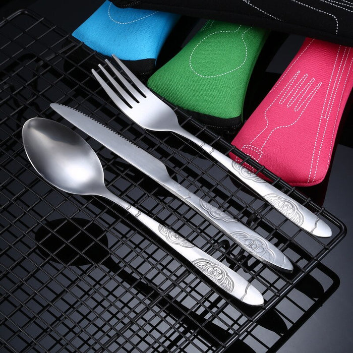 Portable Steel Cutlery Set