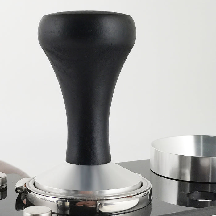 Coffee Espresso Flat Tamper Base Clear Body Steel Press