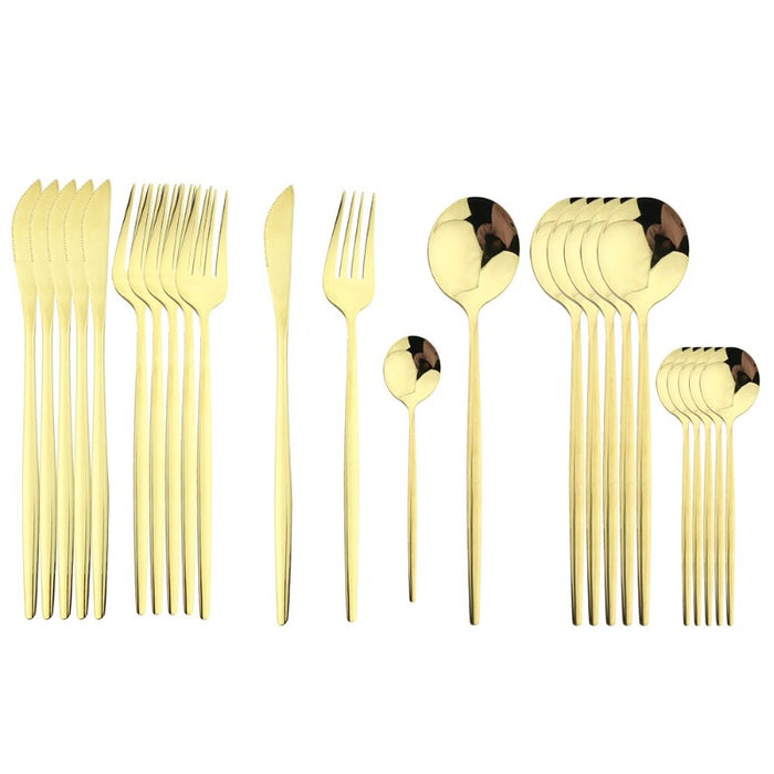 Golden Stainless Steel Cutlery Set