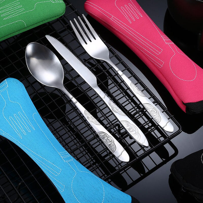 Portable Steel Cutlery Set