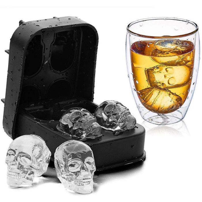 3D Skull Silicone Ice Cube Mold