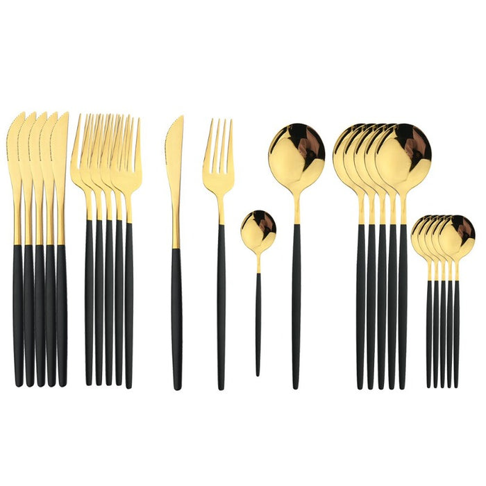 Golden Stainless Steel Cutlery Set