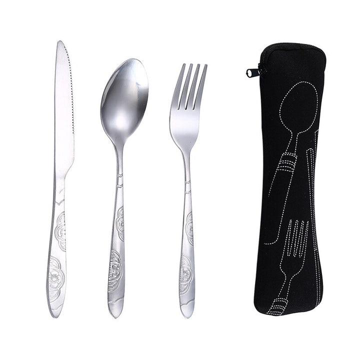 Portable Steel Cutlery Set